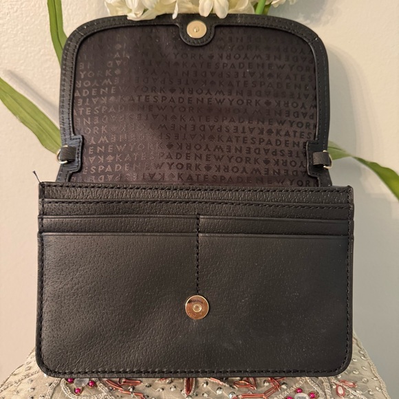 Kate Spade Black & Cream Leather Crossbody Bag - Picture 7 of 10